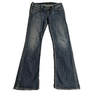 Silver Jeans Frances‎ Bootcut Womens 18/29 Mid Rise Stretch Denim Jeans